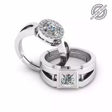 925 Pure Sterling Silver Glameria Plus Stardom Mens Special Ring
