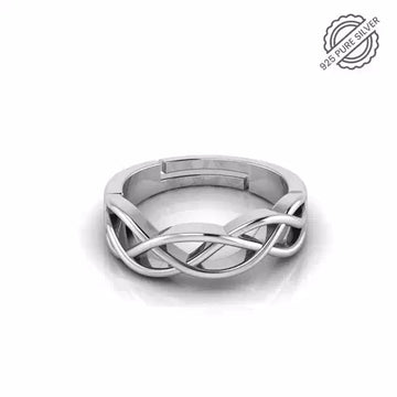 925 Pure Starling Silver Celtic Knot Ring For Mens