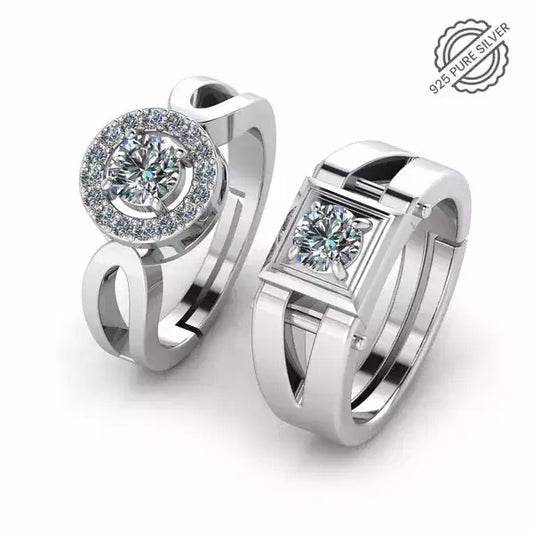 925 Pure Sterling Silver Glameria Plus Stardom Mens Special Ring